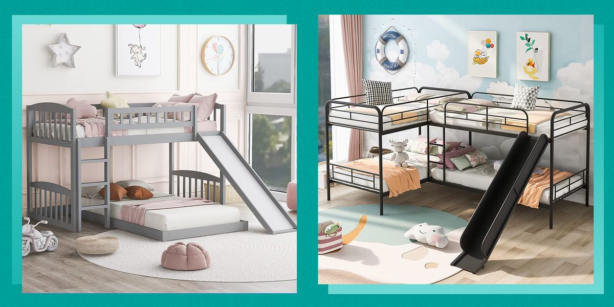 11 Best Kids Bunk Beds In 2022 Modern, Triple Bunk Bed With Desk Metal Storage Ideas