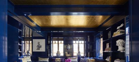 Blue, Building, Interior design, Room, Property, Architecture, Ceiling, Furniture, House, Real estate, 