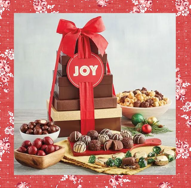 best christmas gift baskets harry and david holiday chocolate tower williams sonoma american road trip cheese basket