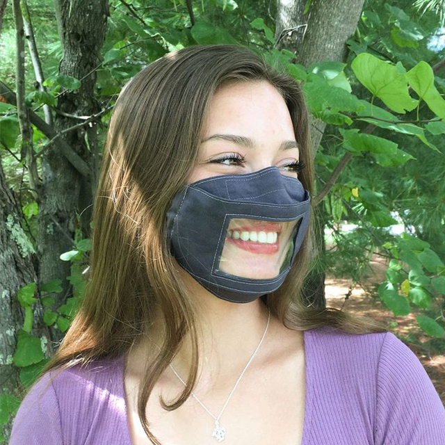 clear face masks