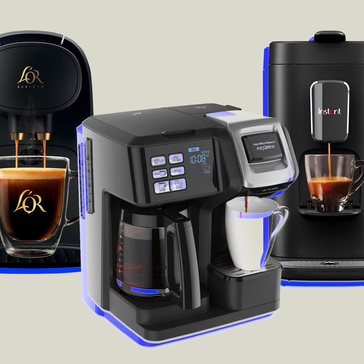  3-in-1 Coffee Maker for Nespresso, K-Cup Pod and