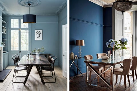 Elige el mejor color para pintar las paredes de tu casa, en el comedor va bien el azul marino elige el mejor color para pintar las paredes de tu casa, en el comedor va bien el azul marino