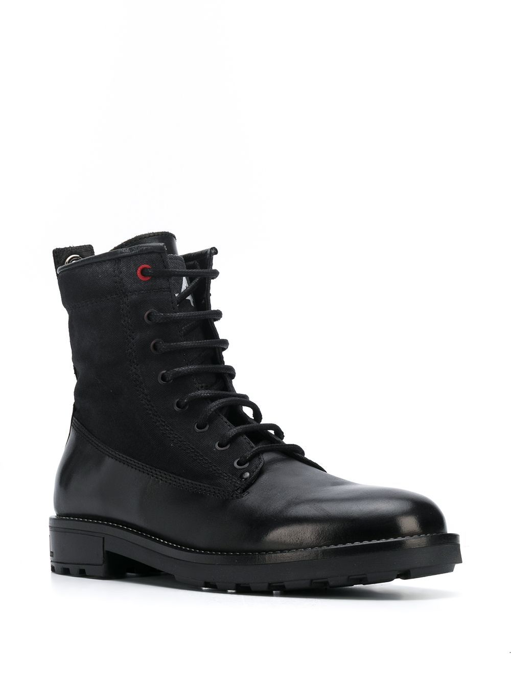 stylish black work boots