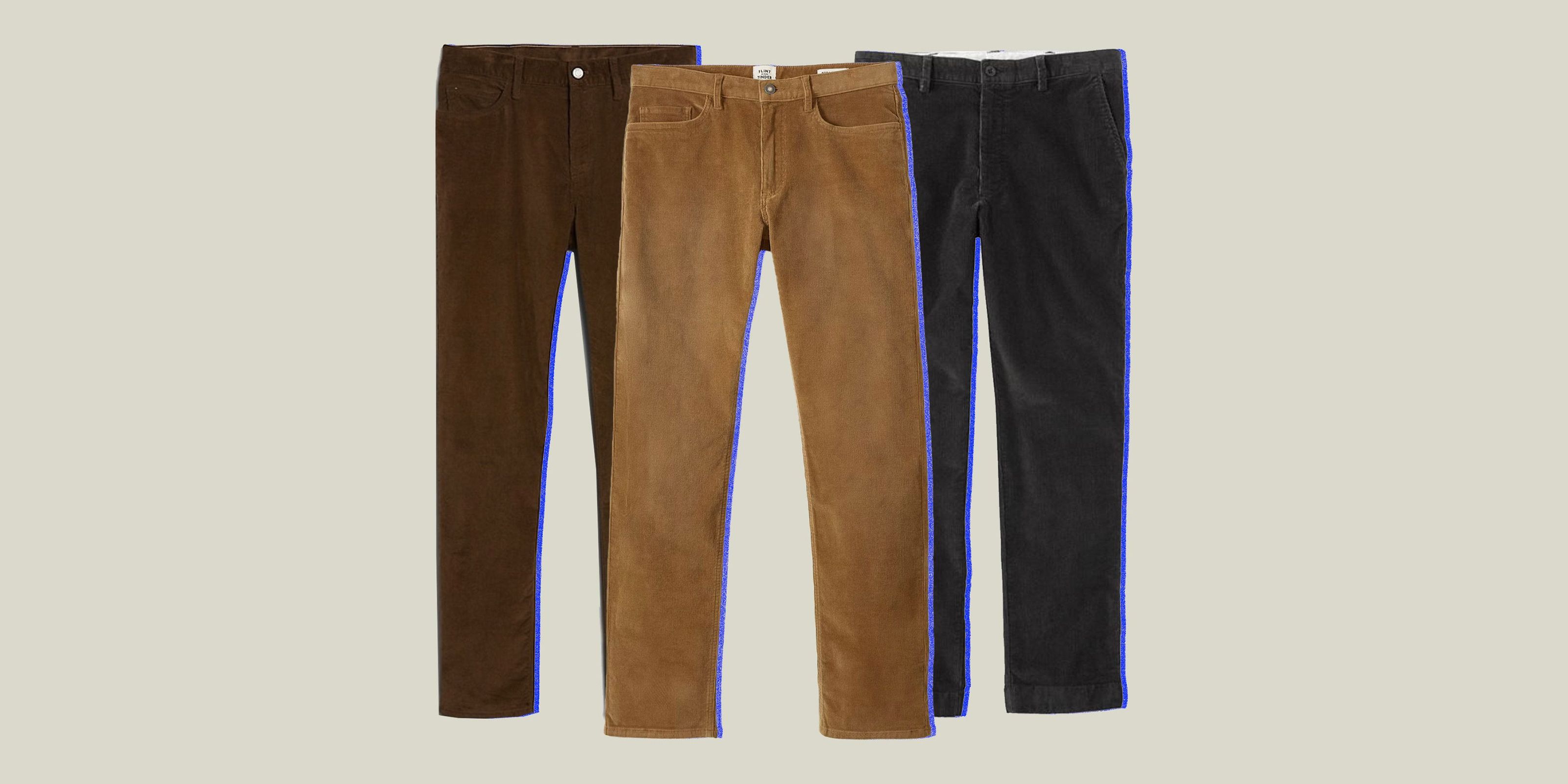 125 oz 8 Wale Corduroy Trousers  Brown  Suit Pants Style  Bronson