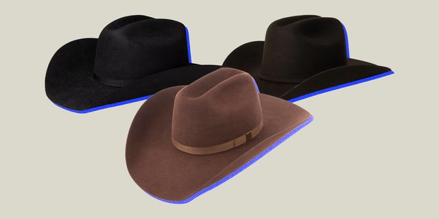collage of three cowboy hats