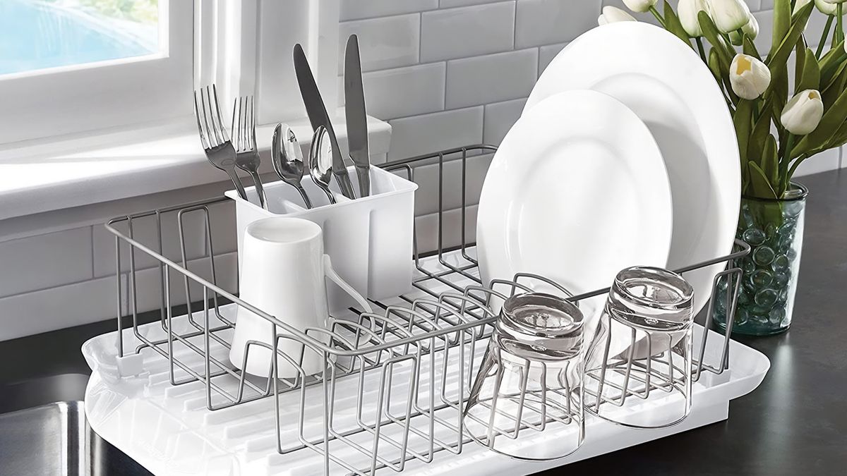Mold-Free Dish Rack & Pad that Dries Instantly