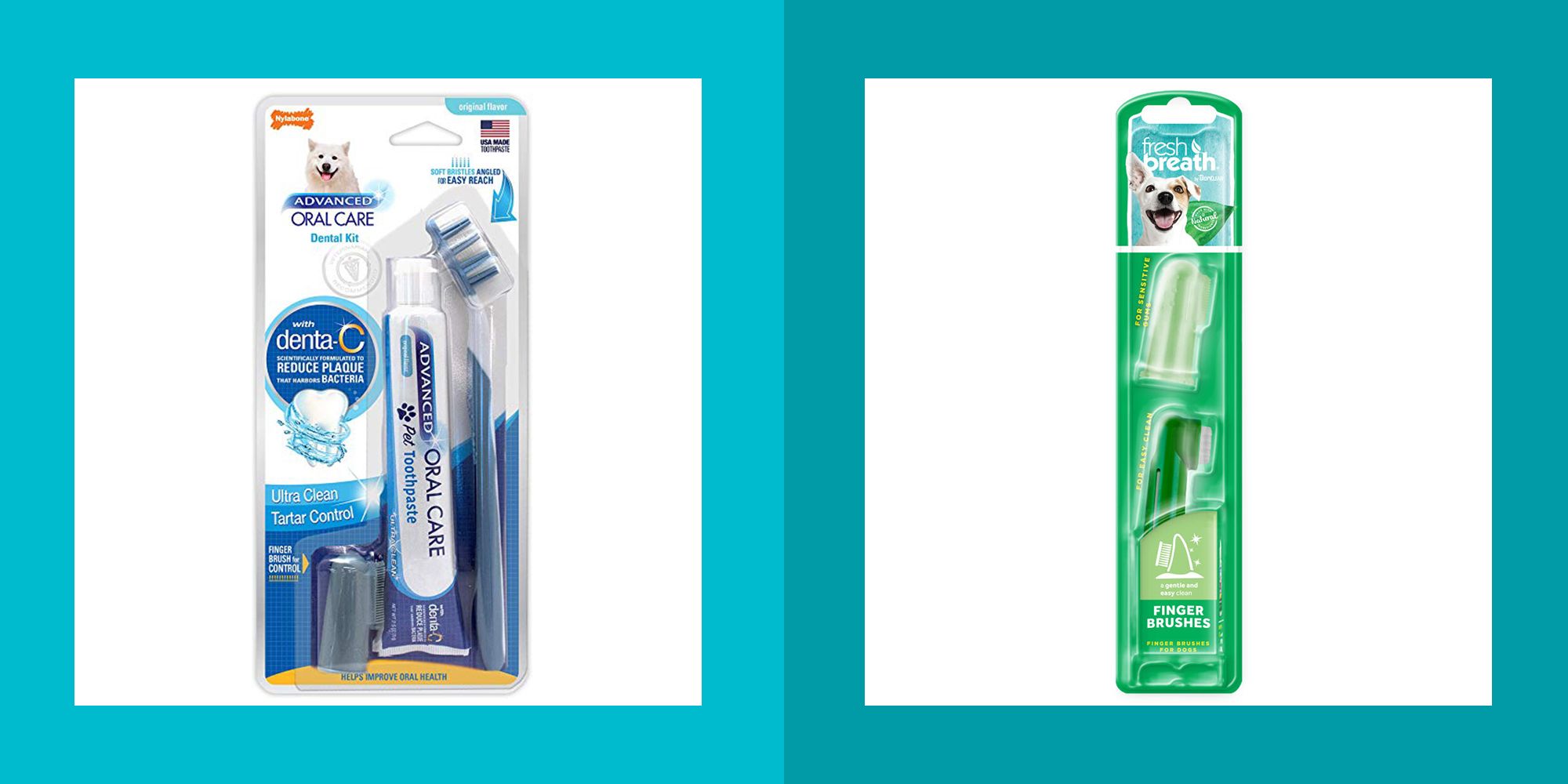 pet toothbrush and toothpaste