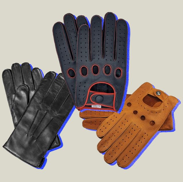 a collage of three pairs of driving gloves