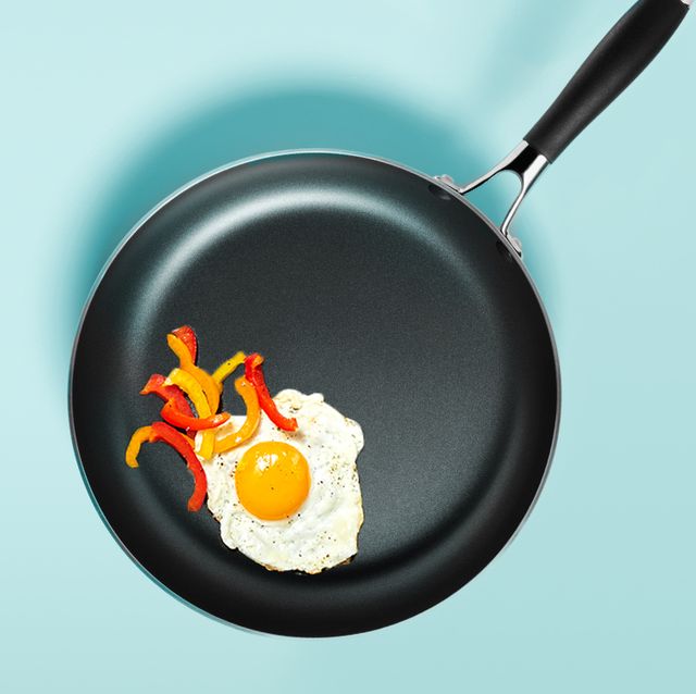 frying pan with egg