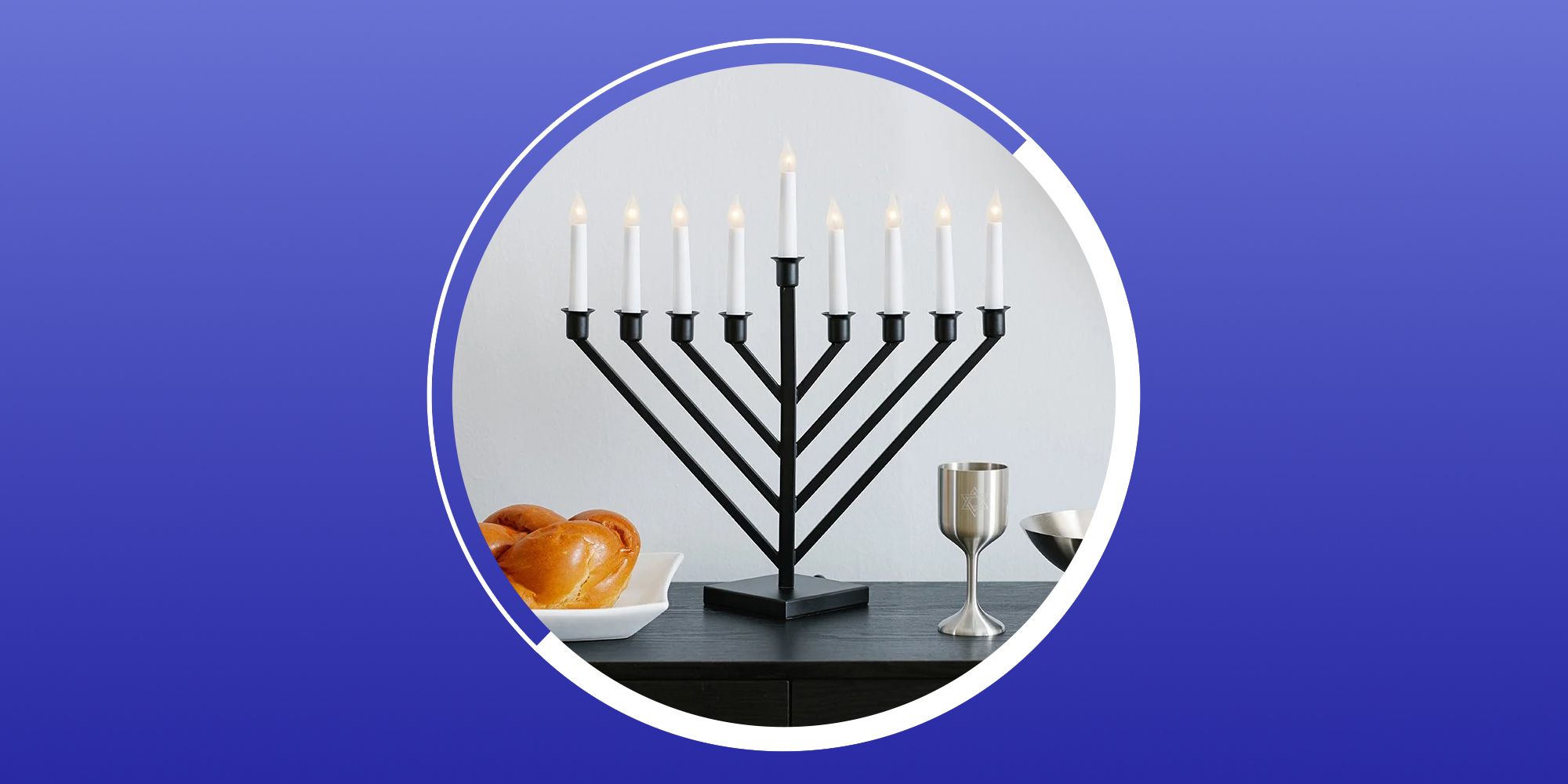 battery operated hanukkah menorah