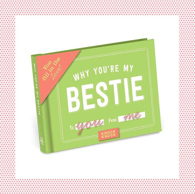 best friend christmas gifts  why you're my bestie fill in the blank book and corda fine chain friendship bracelet