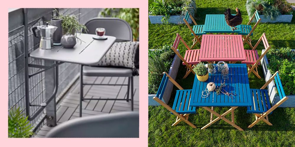 colourful garden bistro set