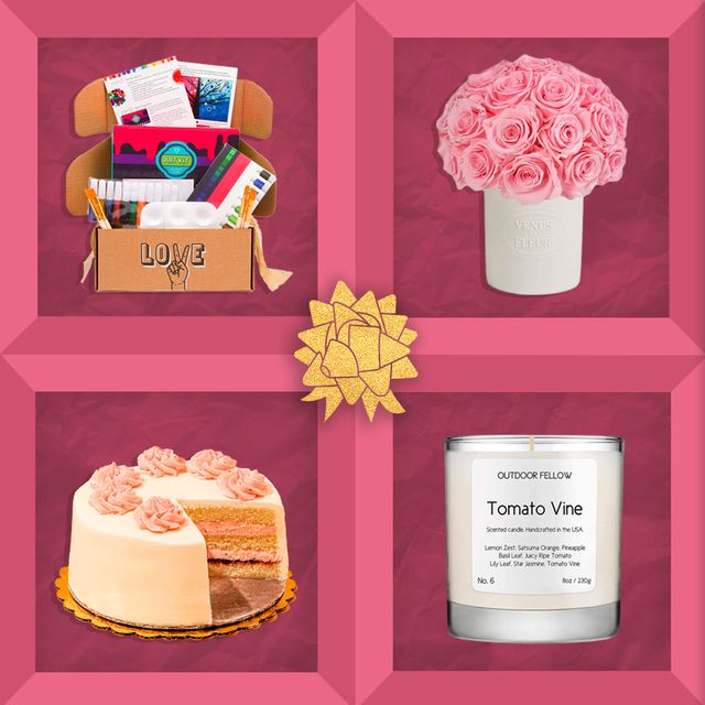 gifts for couples including flowers, cake, framed photography, candles, date boxes, and more