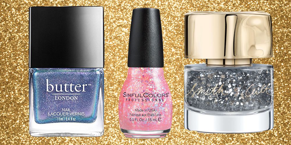 10 glitter nail polishes get glitter nails