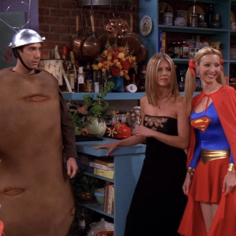 best halloween tv episodes friends the one with the halloween party