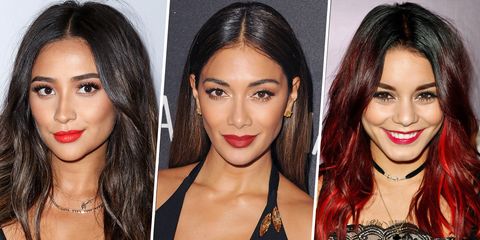 7 Celebs With Black Hair Highlights We Love Highlights For