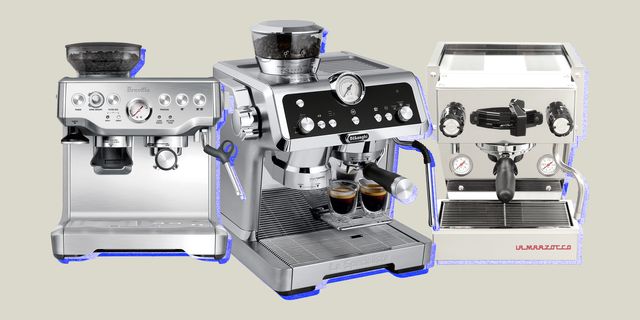 collage of three espresso machines