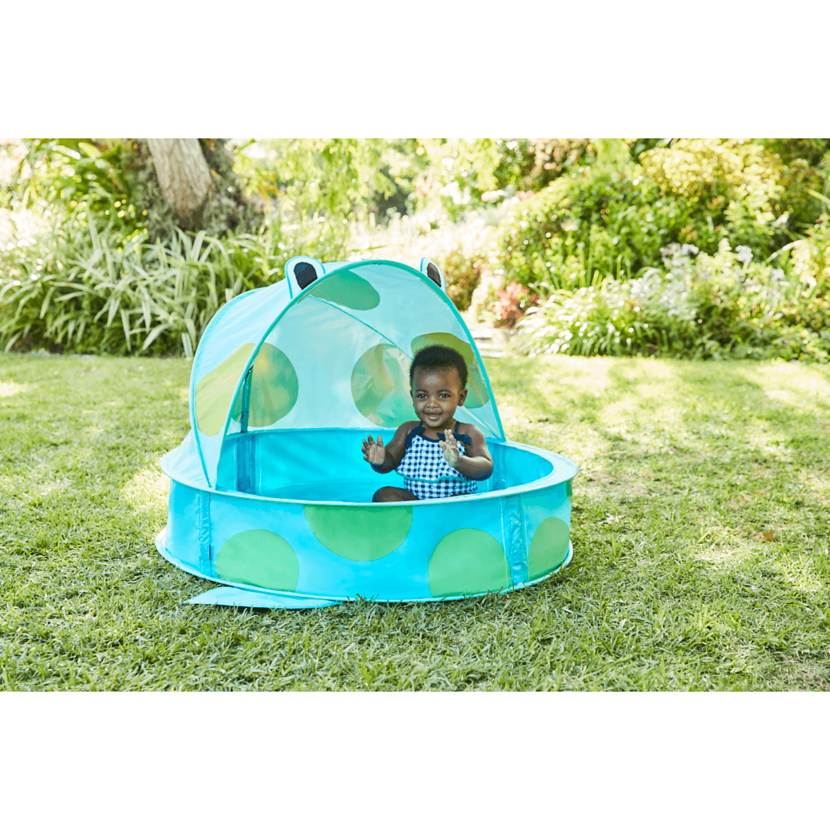 paddling pool with shade