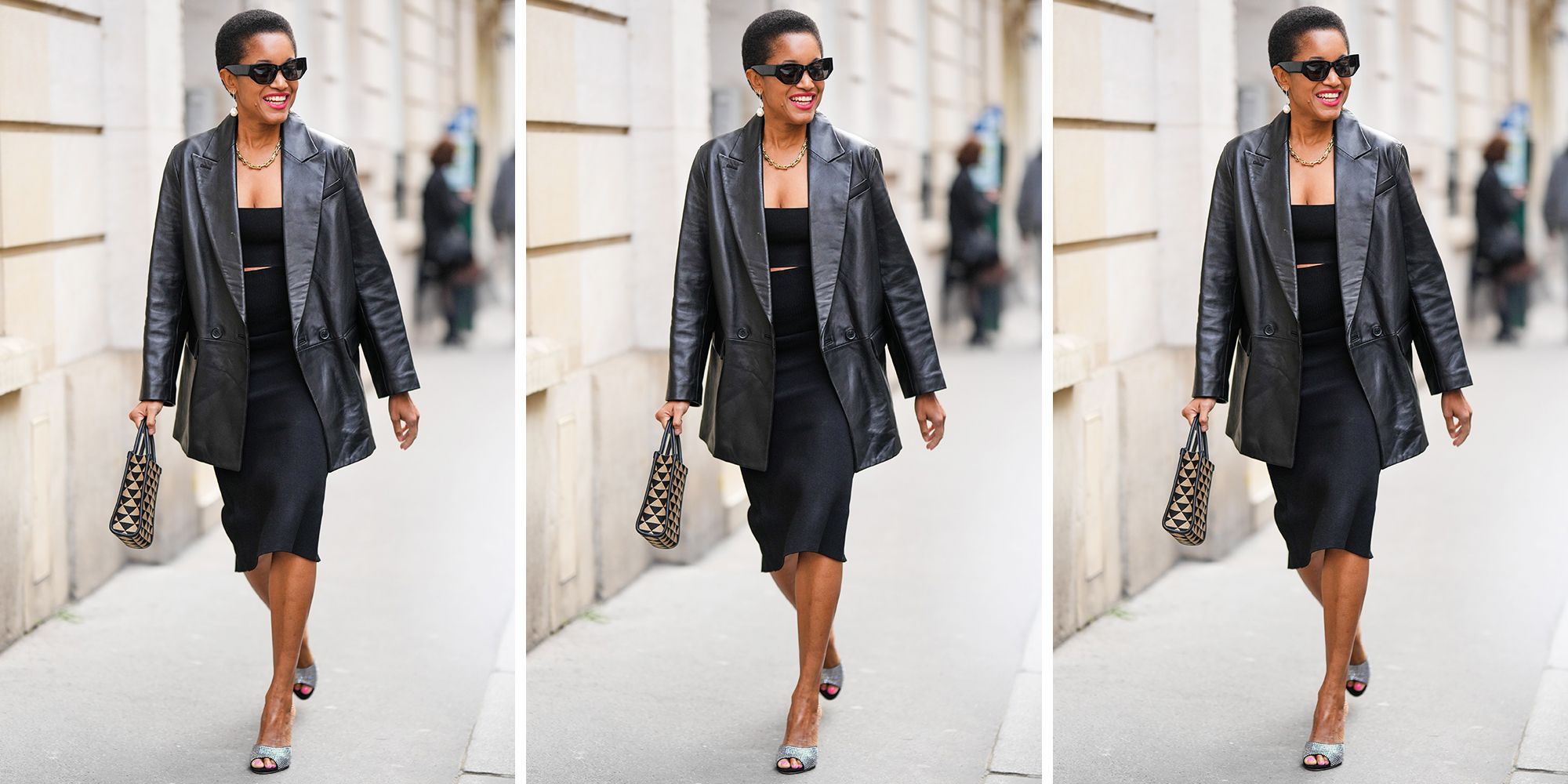 leather blazer outfit ideas