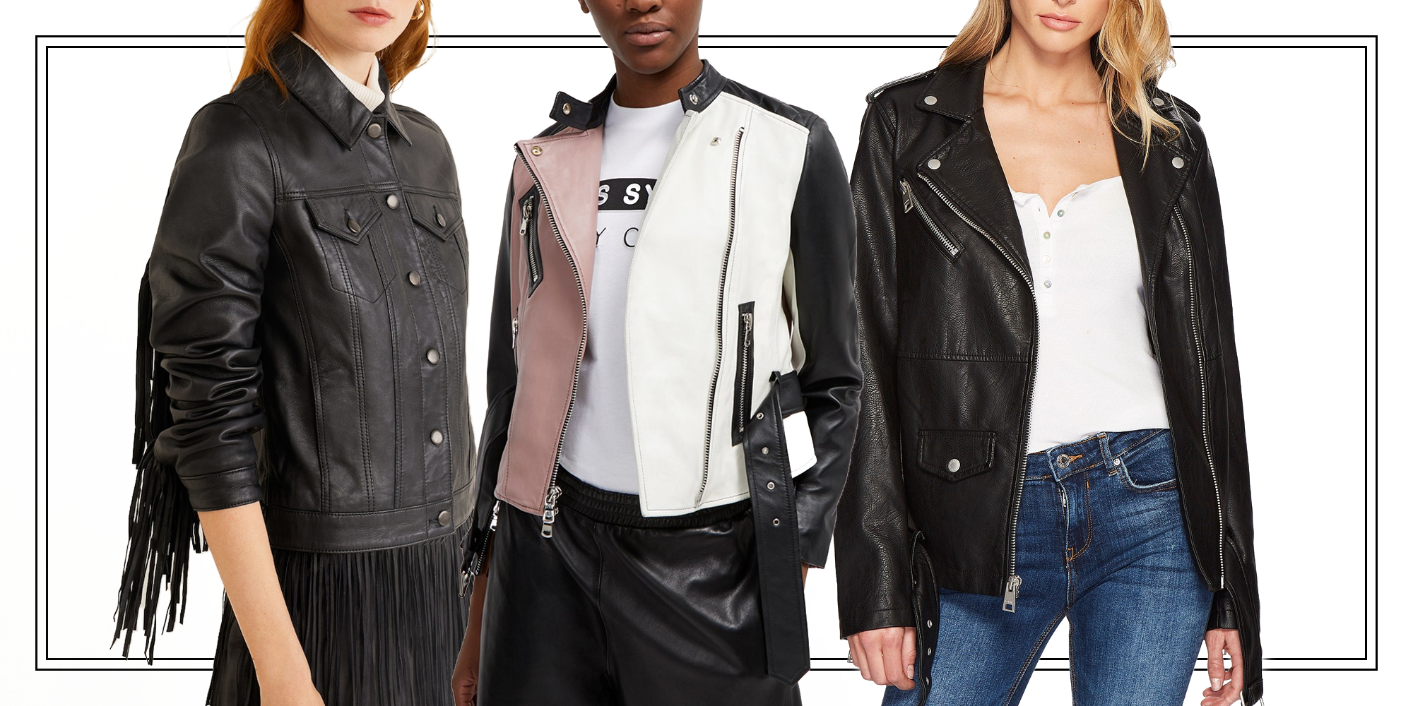 leather jacket fall outfits