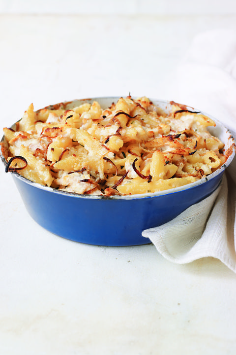 macaroni and cheese with chicken