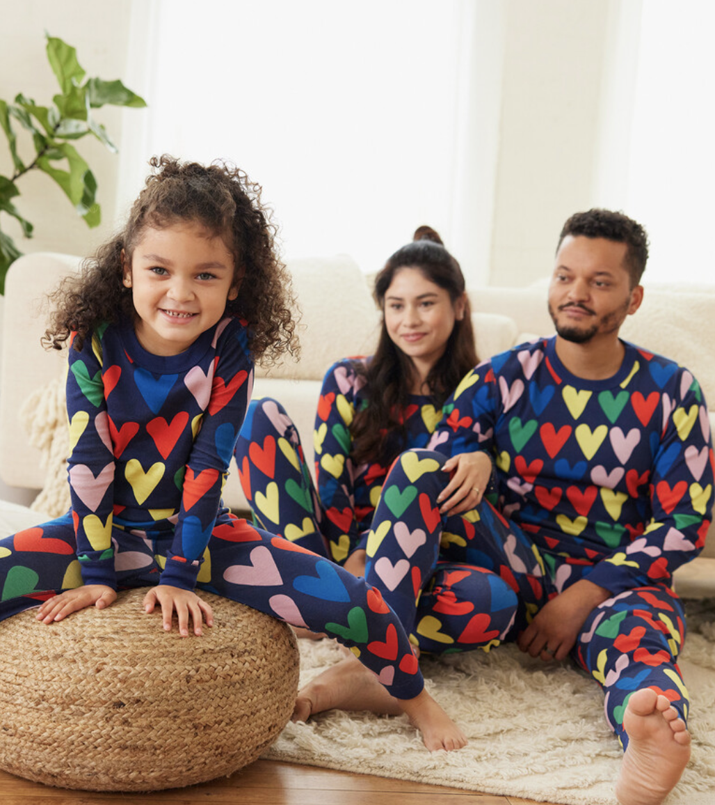 Family Matching Set Pajamas Nightwear Sleepwear Baby Adults Striped Pyjamas Suit 