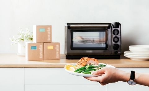 salmon and green beans and a tovala oven, a good housekeeping 2022 best meal delivery service pick