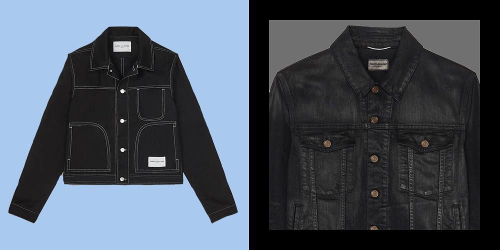 buy mens black denim jacket