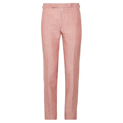 mens linen holiday trousers