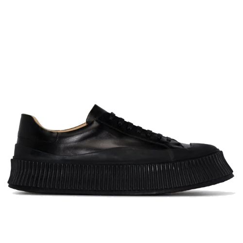 smart black mens trainers