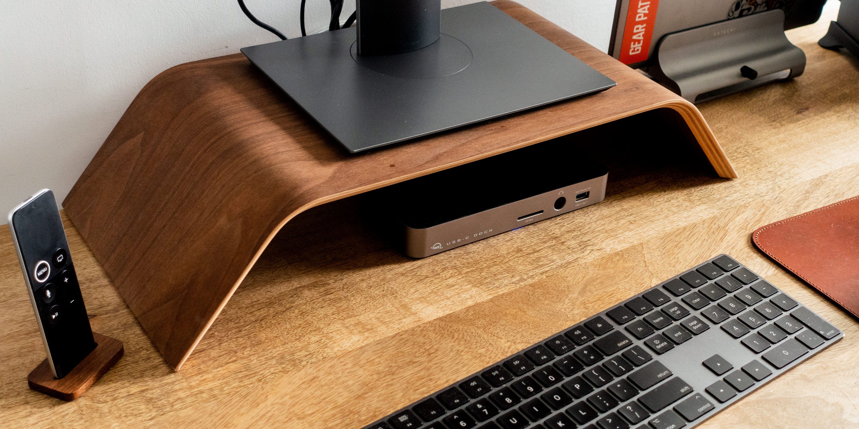 Black Lavolta Elevated Monitor Riser Platform Shelf Stand for Apple iMac 