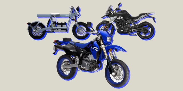 collage of three motorcycles