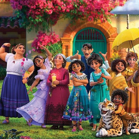 a promotional image for encanto, a good housekeeping pick for best kids movies
