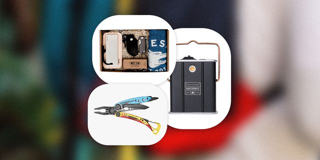 wesn fathers day gift box, multi use tool, and a power bank