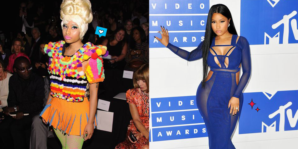 1. Nicki Minaj's iconic blue dress with real hair at the 2011 MTV Video Music Awards - wide 8