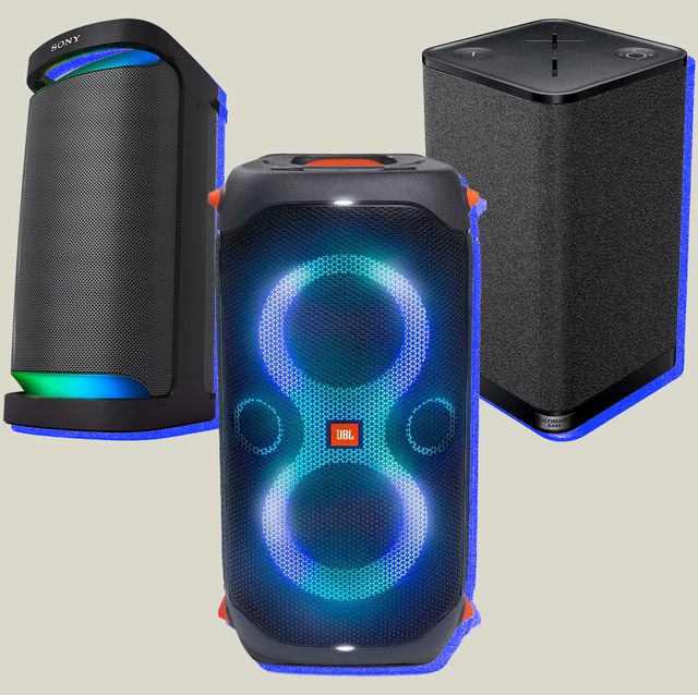 collage of three speakers