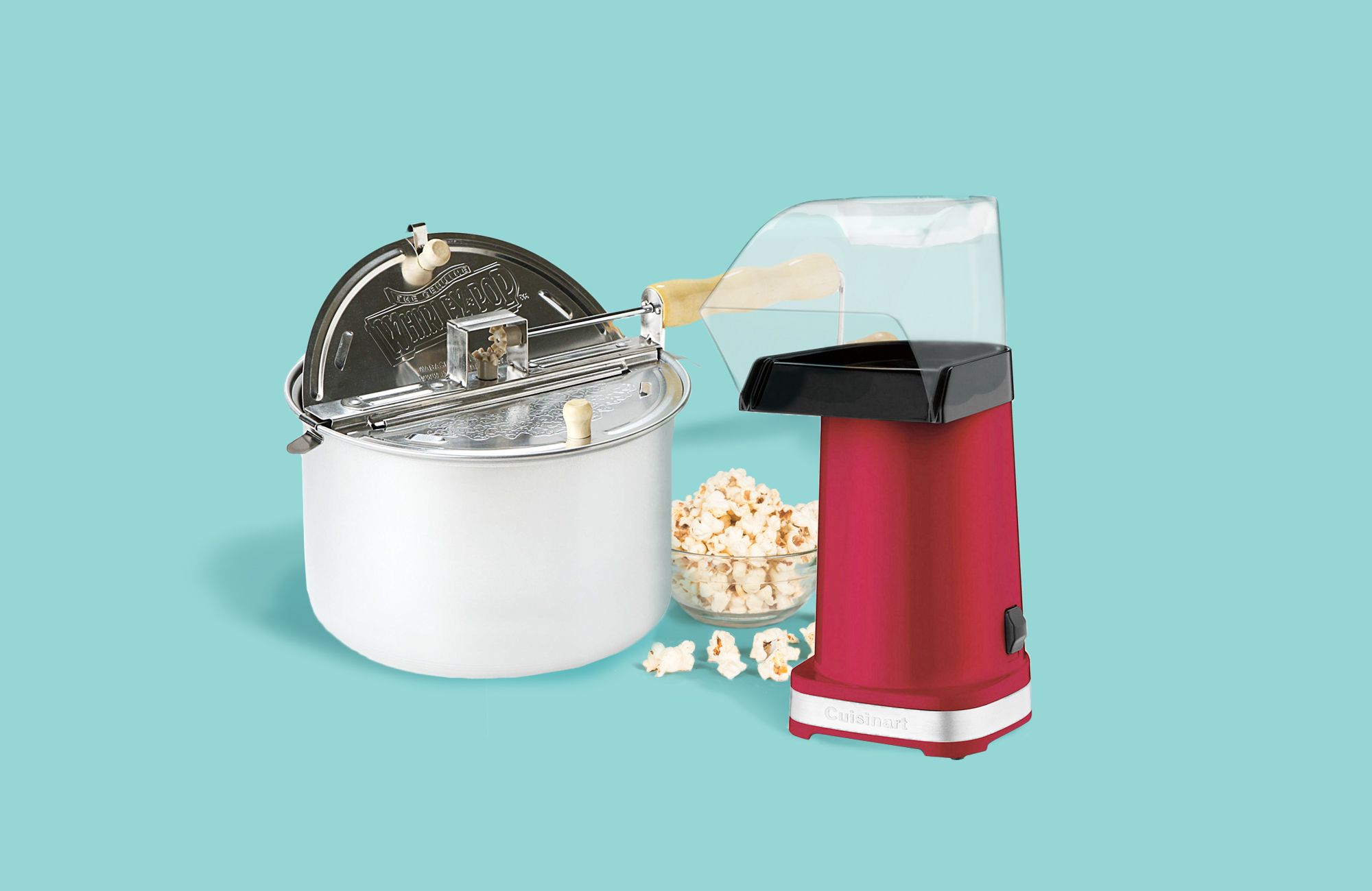 Upgraded Oil-free Pop Corn Popper CareUAll Hot Air Popcorn Maker 1400W Max Hot Air Popper Popcorn Machine with Removable Lid and Measuring Spoon Gloss White Making Low Fat Healthy Snacks at Home 