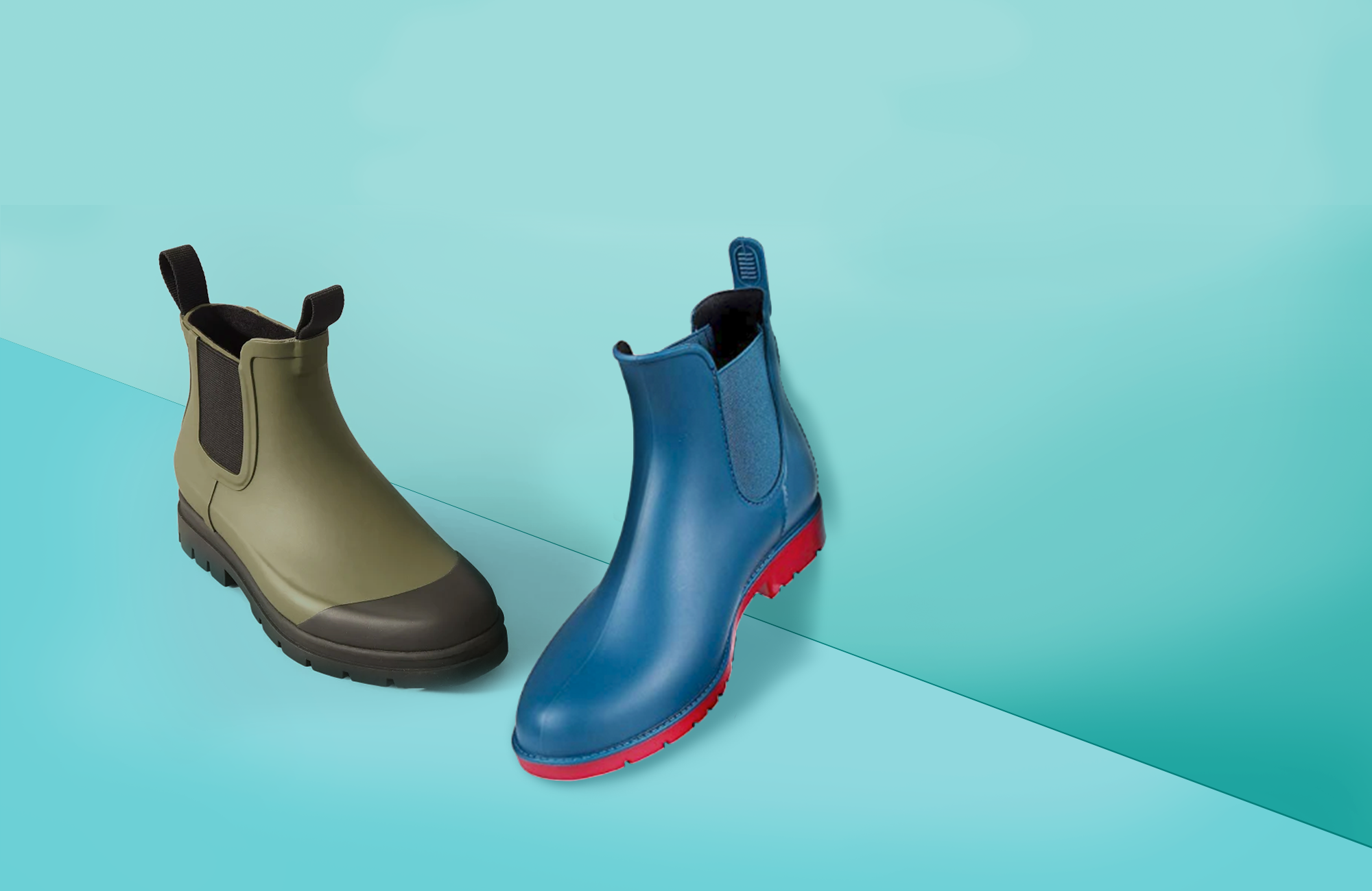 US 9.5 , Green WellMax Women and Kids Fashion Ankle High Rain Boots Anti-slip Waterproof Rain Shoes L