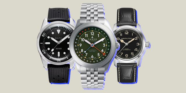 collage of three watches
