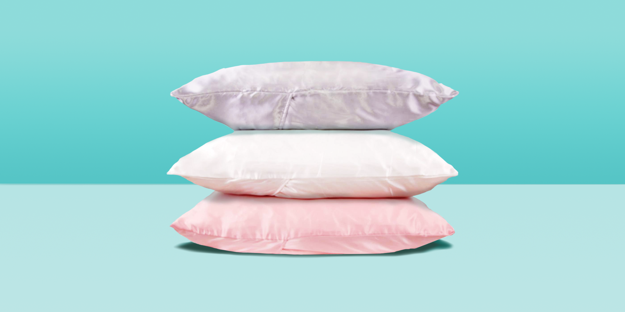 pink silk pillows