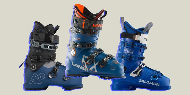 collage of 3 ski boots