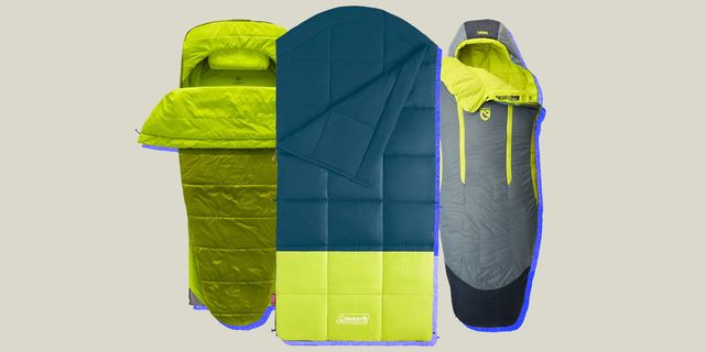 collage of three sleeping bags