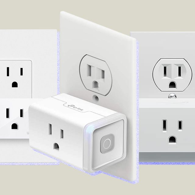 collage of three smart plugs