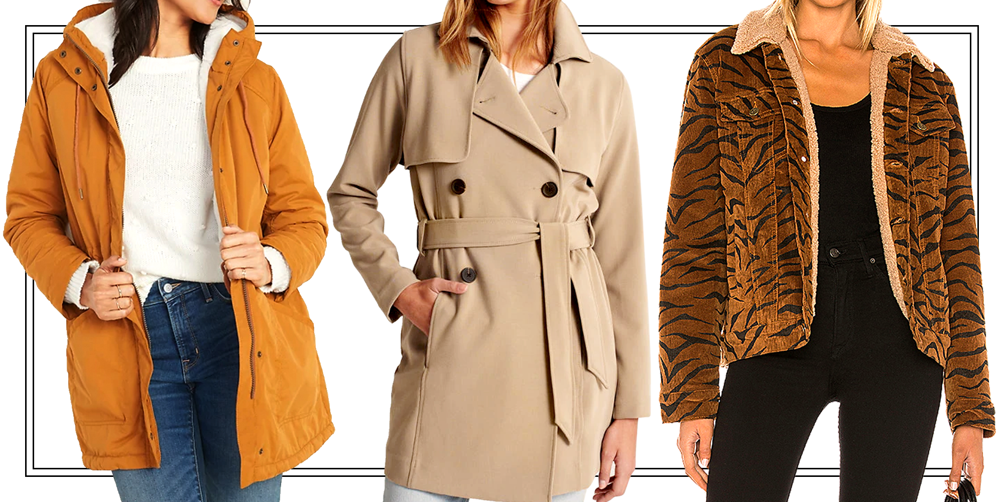 Women Warm Collar Hooded Long Coat Jacket Denim Trench Parka Outwear Jacket
