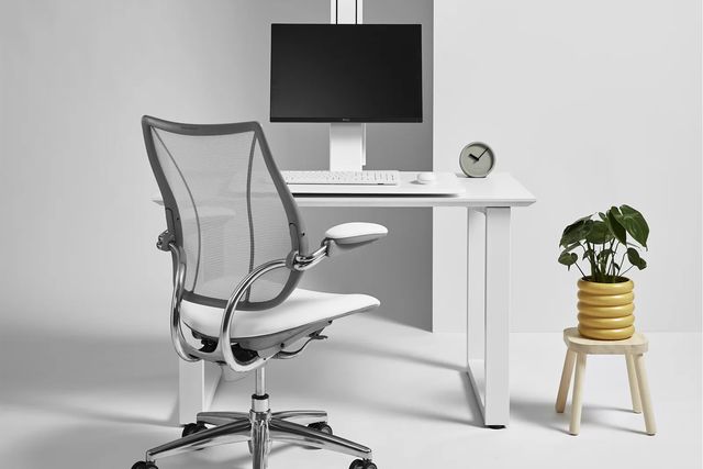 humanscale quickstand eco single monitor standing desk converter