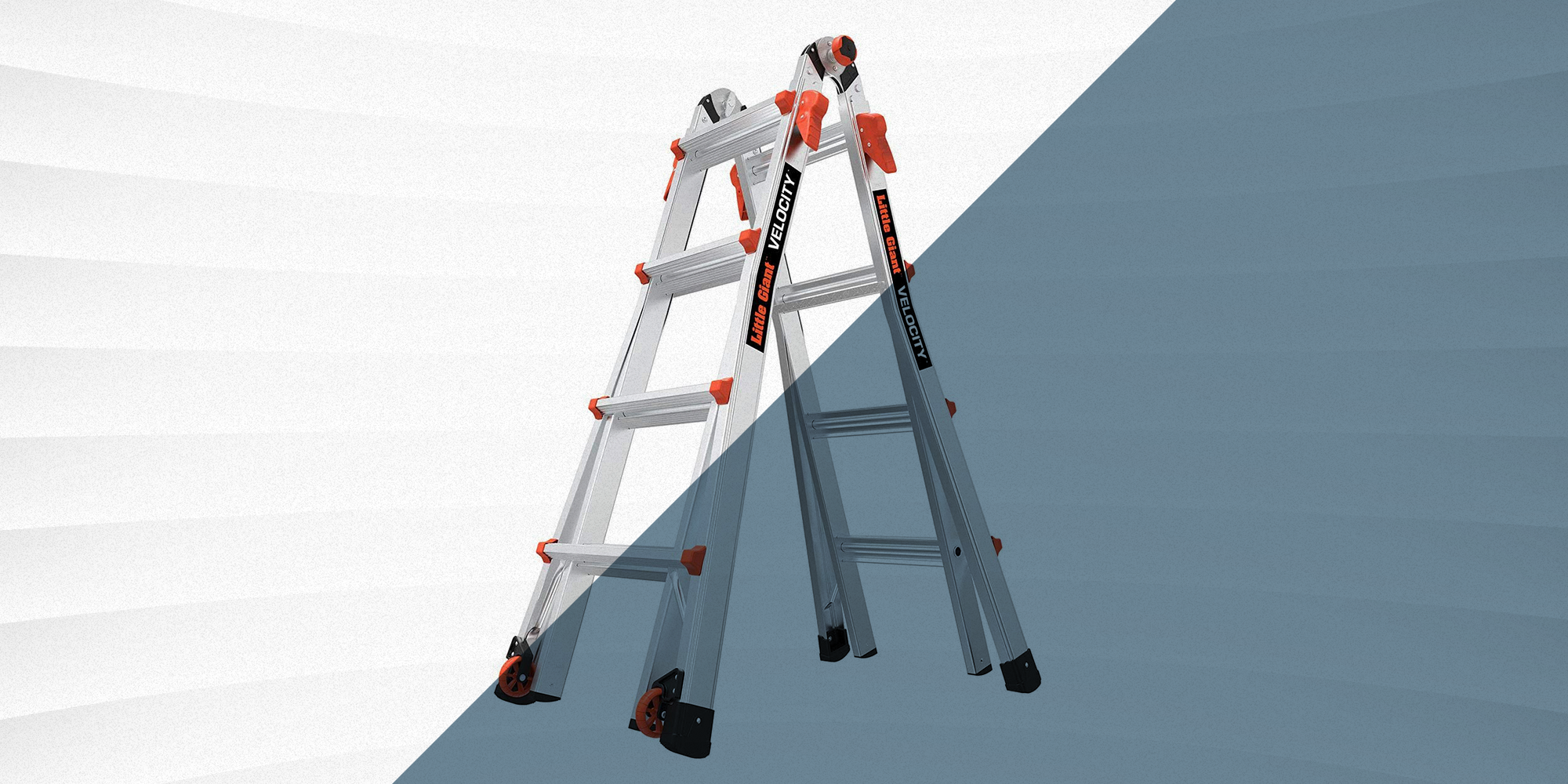 large folding step ladder