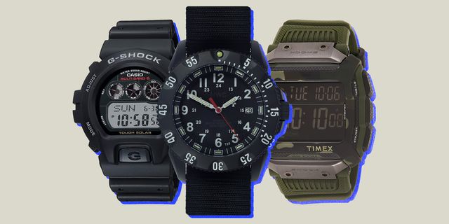 collage of three tactical watches
