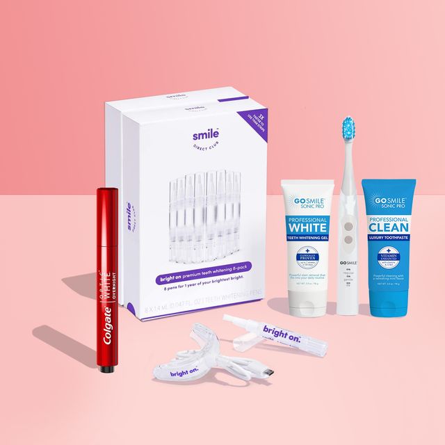best rated teeth whitening kits including colgate optic white, smile direct club and go smile kits