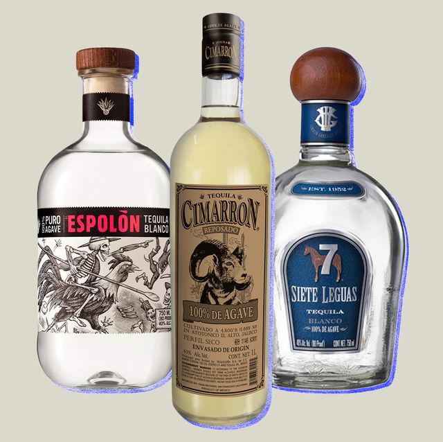 collage of three tequilas