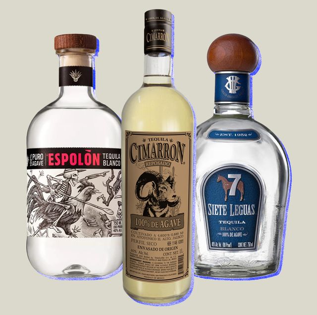 collage of three tequilas